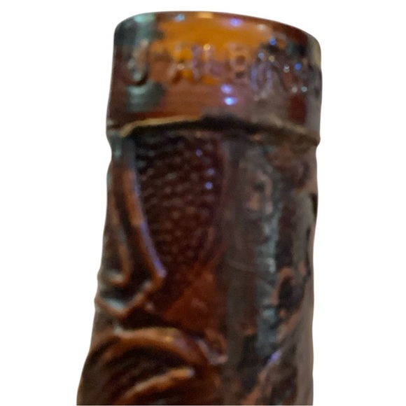 Vintage Spanish Matador Leather Wrap J Albinana Bottle Jug w/ Cork - Picture 3 of 9